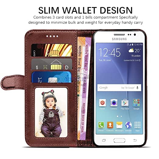 Image of METOO Flip Cover for Realme C31 flip Cover | Realme RMX3501 flip Cover | Brown