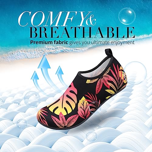 Image of Homitem Water Shoes for Women Men Aqua Socks Swim Beach Pool River Slip-On Barefoot Quick-Dry Vacation Cruise Essentials Accessories for Yoga Kayak Sports