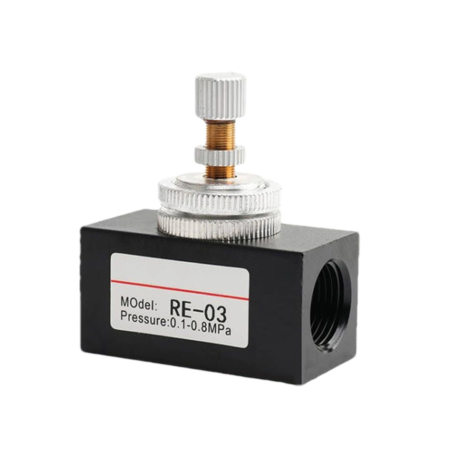 MIUDU8RYGP RE-01-02-03-04 Pneumatic Air Flow Adjustment Control Valve Tracheal Speed Regulating Valve One-way Throttle Valve(RE-04)