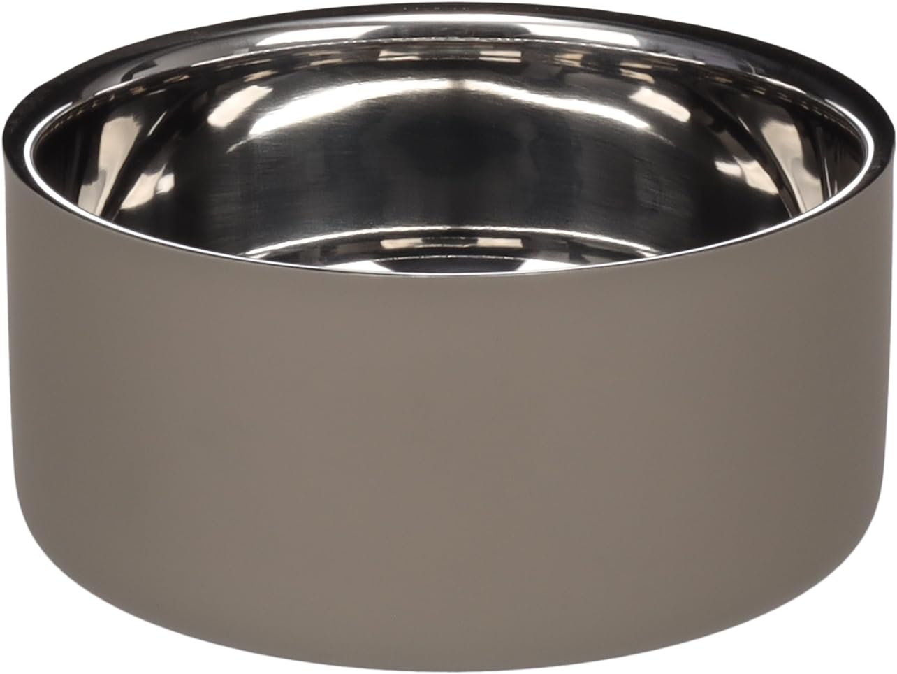 FEEDING AND DRINKING BOWL XARA ROUND TAUPE 17x7,4CM 1,2L