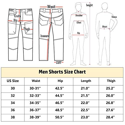 Carwornic Men's Quick Dry Hiking Tactical Shorts Lightweight Stretch Outdoor Cargo Shorts With Multi Pockets Summer Casual Camping Travel Fishing Shorts #TOP6