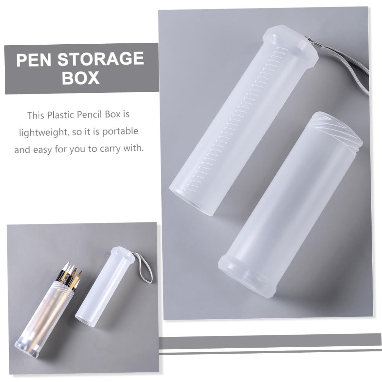Angoily 8 Pezzi Portapenne Telescopico Scatola Estensibile Leggera per Scrivania Organizer Matite e Pennelli Custodia Portatile Multifunzionale per Scuola e Ufficio