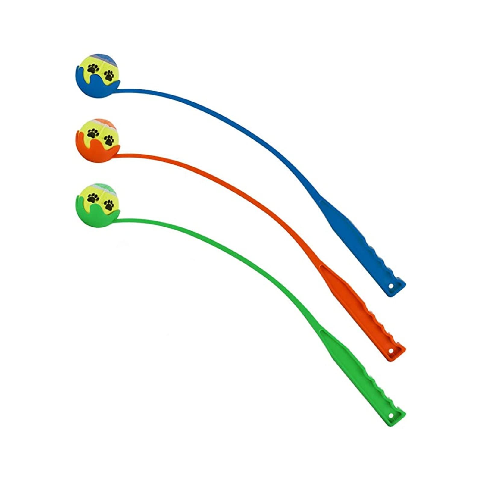 Gigzo Land Dog Ball Launcher Toy - Hands-Free Ball Thrower, Training and Exercise Toy, Indoor and Outdoor Play | Assorted Colours for Dogs