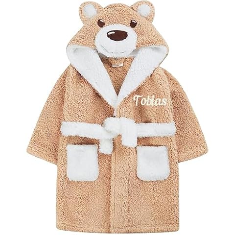 JJLC Personalised Animal Dressing Gown for Kids Cover