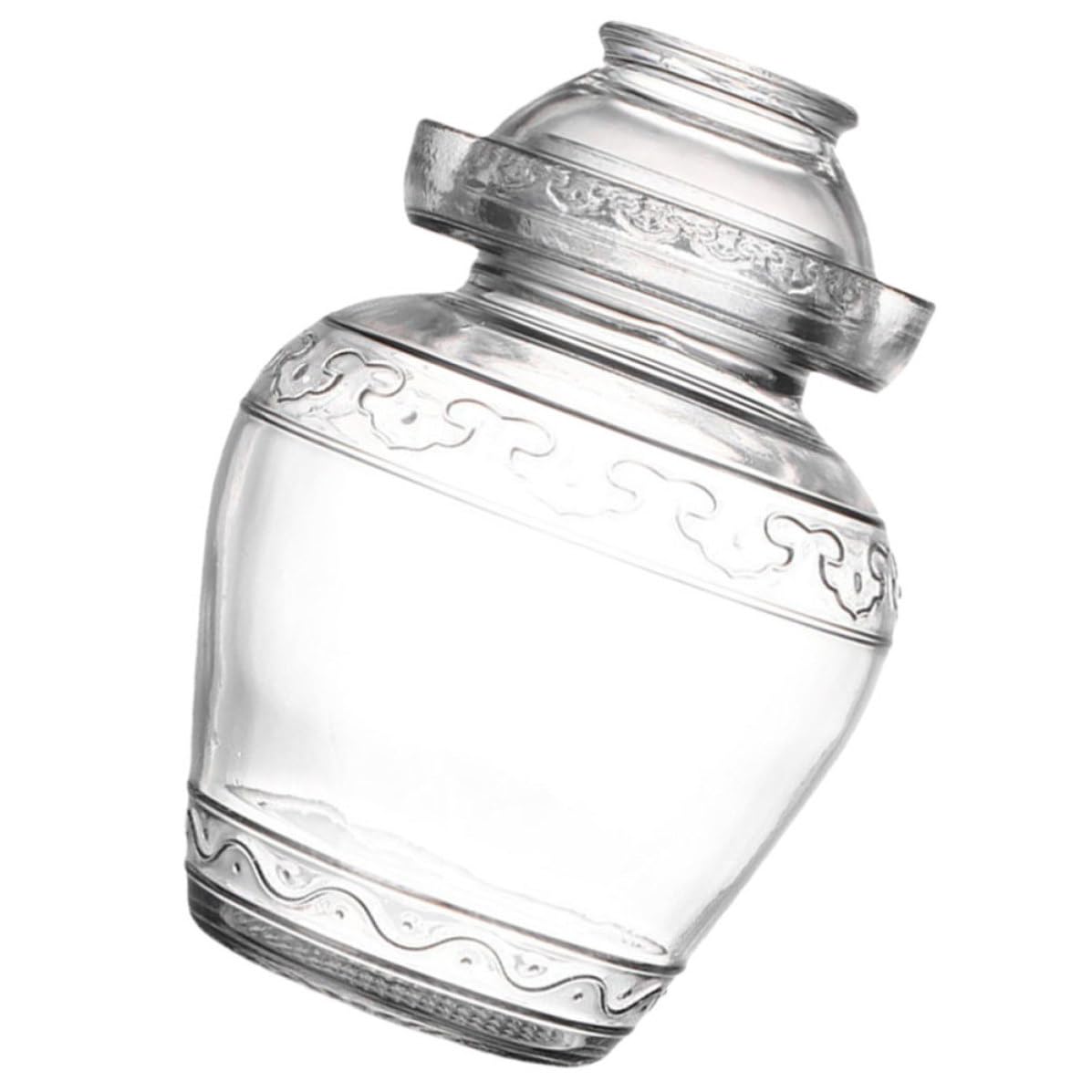 Küchenfermentierglas 2,5l aus Glas mit Dichtem Deckel Praktischer Gärbehälter für Gemüse und Essiggurken zum Fermentieren im Haushalt