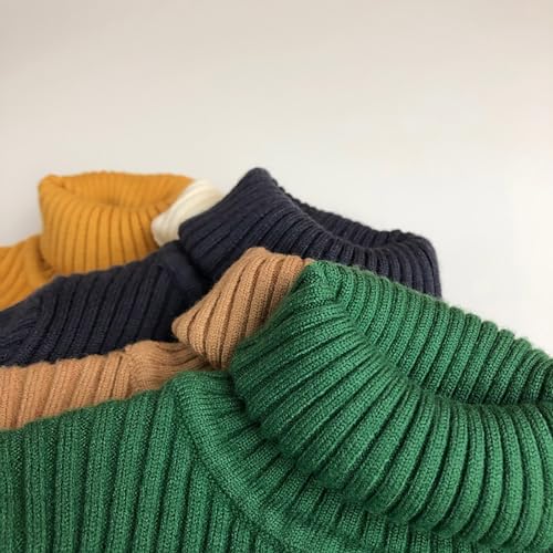 Turtle Neck Knitted Pullover for Kids Boys Girls Long Sleeve Thicken Warm Knit Pullover Underwear Fall Winter3