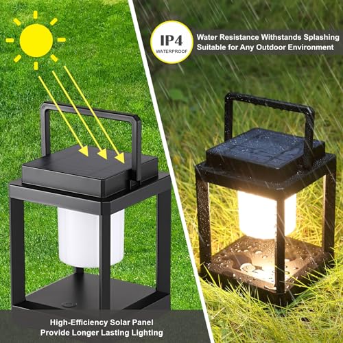 Letry LE07 Outdoor Table Lamp, Brightness Led Nightstand Lantern thumb #2