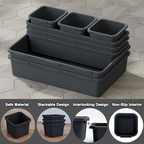 Save 50% on QUELIEN 8-Piece Desk Drawer Organizer Set