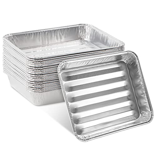 20 Pack Disposable Aluminum Grill Liners Toppers