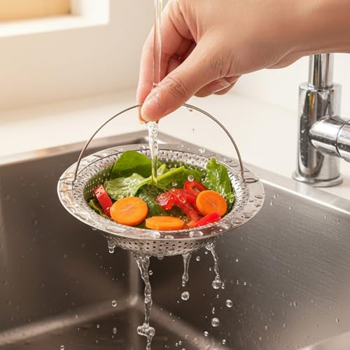 2 coladores para cocina en acero inoxidable miniatura 4