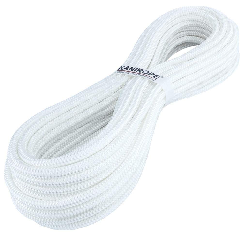 Corde Cordage en Polyester 10mm 20m Blanc Tressé PES multifilament