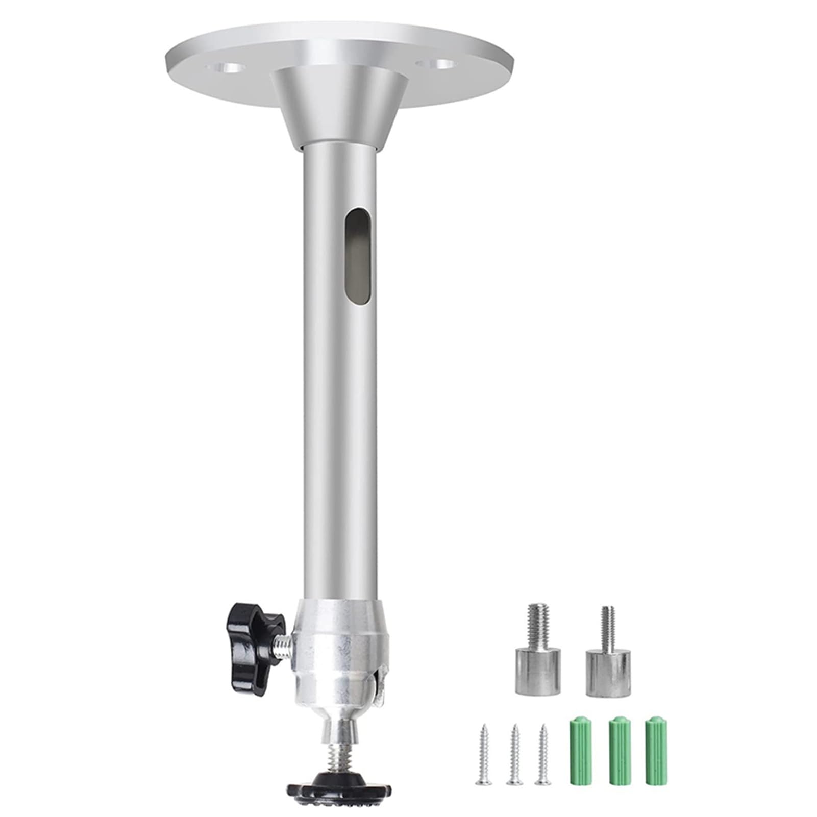 SZPENGCMini Ceiling Wall Projector Mount Stand Compatible with QKK, DR.J, DBPOWER, Anker, VANKYO, AAXA, Jinhoo, PVO, TMY, AuKing, and Most Other Mini Projector, Silver