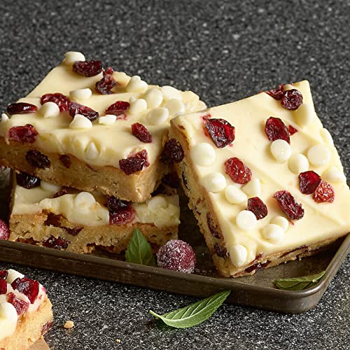 Premium White Chocolate Cranberry Bars - Topped with Cream Cheese