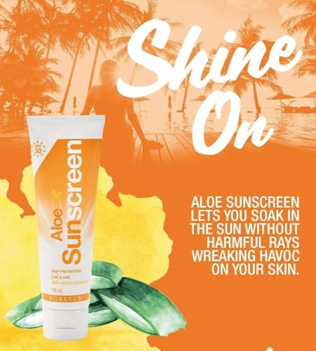 Image of Forever Aloe SPF 30 Sunscreen For Suns Protection|Uva & Uvb Rays Protected Cream|Sunscreen Best For Your All Types Of Skin 118 Ml