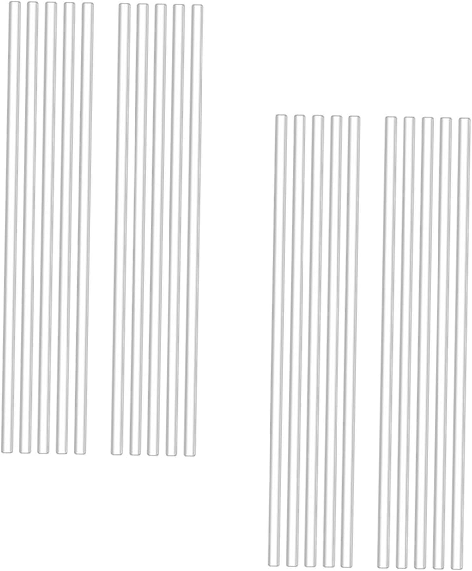 100pcs Acrylic Lollipop Sticks Reusable White DIY for Cakes