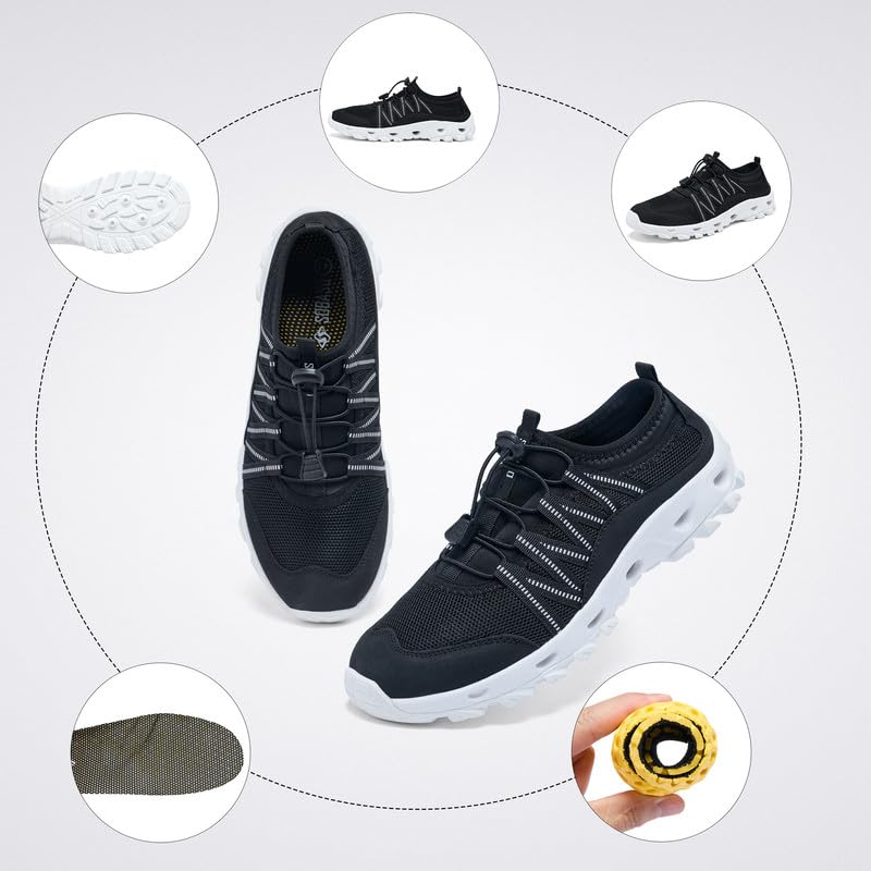 Image of SOBASO Water Shoes Quick Dry Lightweight Swim Shoes for Men Ideal Hiking Water Shoes Fishing Shoes River Shoes Beach Shoes Men Durable Comfortable Design