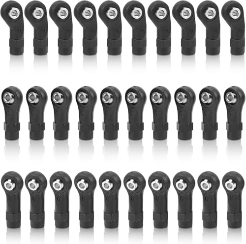 CYTGOUPER 30PCS RC Link Rod Ends, Lightweight RC Upgrade Parts, Bolt Tie Rod End Ball Joiner for...
