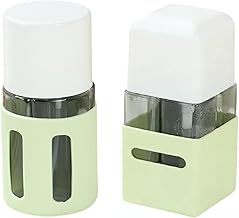 Travel Bottle Set, Portable Refillable Toiletry Containers Set for Lotion, Shampoo, Cream, Soap- 60ML, 4 in 1 Travel Separate Bottles Dispenser Portable Leakproof Bottle (Square + Round)