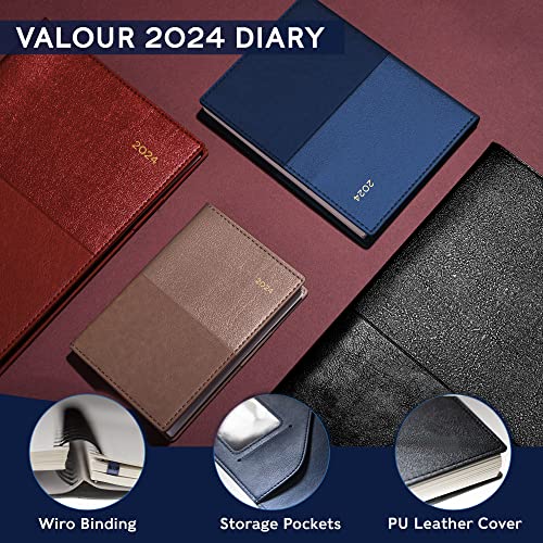 Collins Debden Collins Valour 2024 Diary A5 Day to a Page (with Appointments) - Image 4