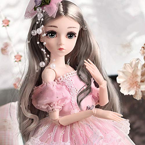 Muñeca articulada UCanaan BJD 45 cm con accesorios miniatura 3
