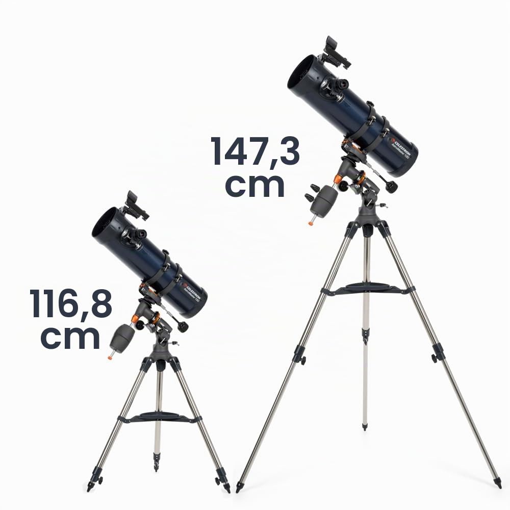 Celestron 31051 AstroMaster 130EQ Motor Drive Newtonian Reflector Telescope, Dark Blue