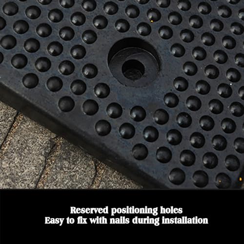 Rubber Speed Bump,500 * 600 * 50MM Car and Truck Deceleration Brake,Suitable for Intersection Parking Lot and Gas Station Deceleration Equipment, 54768 miniatura 5
