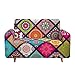Treer Housse de Canapé Extensible 2 Places avec Accoudoirs, Revêtement de Canapé Antidérapante Élastique Housse Canape Stretch Universel Protection Canapé