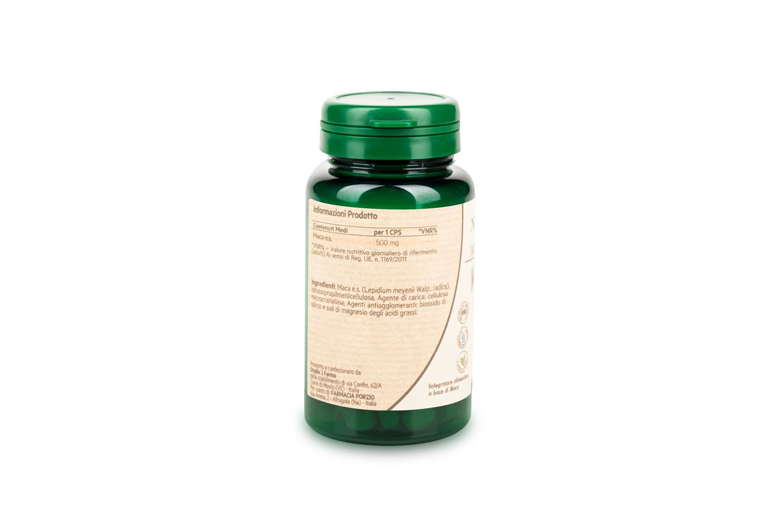 Natura Prime - Maca Rossa - Radice Energizzante, Migliora L'Equilibrio Ormonale Per Uomo E Donna - 60 Capsule - Vegano, Senza Glutine E Senza Lattosio