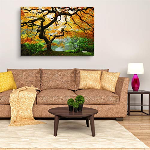 Startonight Canvas Wall Art | Nature | Maple Tree And Winter In Park | Buy One Get Two | Bundle Offer | Modern Home Decoration | Ready To Hang Paintings #TOP2