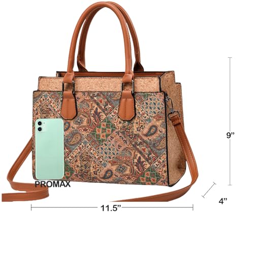 Image of Natural cork Large capacity shoulder bag handbag crossbody