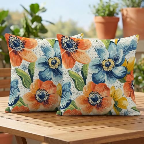 Coussin extérieur imperméable résistant eau et uv pour déco balcon et terrasse - 5