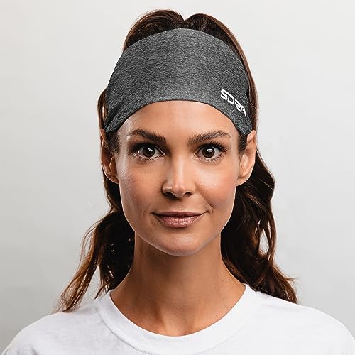 Image of Suddora Workout Headband, Sports Headband for Women and for Men Athletic, Lightweight, Stylish & Comfortable Spandex Headband for Running, Workout, Football, Cosplay & Costumes(Dark Static Gray)