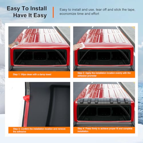 Image of powoq Rear Roof Protector Compatible with 2020-2026 Jeep Gladiator JT Truck Cab Roof Protector Replacement for 2020-2026 Jeep Gladiator Accessories