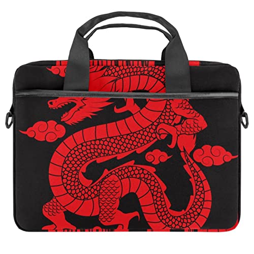 Sacoche bandoulière 13.3" anti-chocs au motif dragon asiatique