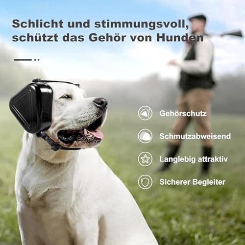 Liocwocne 2026 Neu Gehörschutz für Hunde, Generisch Hunde Kopfhörer Silvester, Weiche, Verstellbare & Leichte Hundekopfhörer, Silent Ohrenschützer für Feuerwerk Gewitter & Laute Umgebungen (Schwarz)