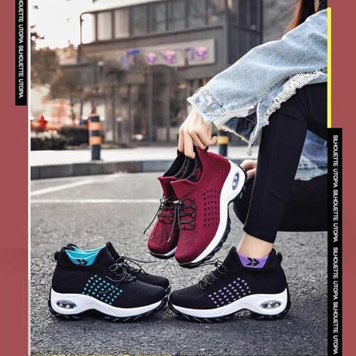 Comfort Wear Orthowear Orthopedic Sneakers for Women with Air Cushion & Stretch Cushion, Breathable Ortho Shoes for Plantar Fasciitis, Includes Insole4