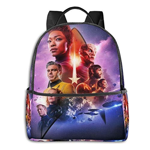 Star Trek Mochila escolar para hombres y mujeres se adapta a 14.5 pulgadas ligero portátil