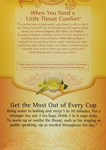 Yogi Tea Throat Comfort Herbal Tea 1.27 Ounces