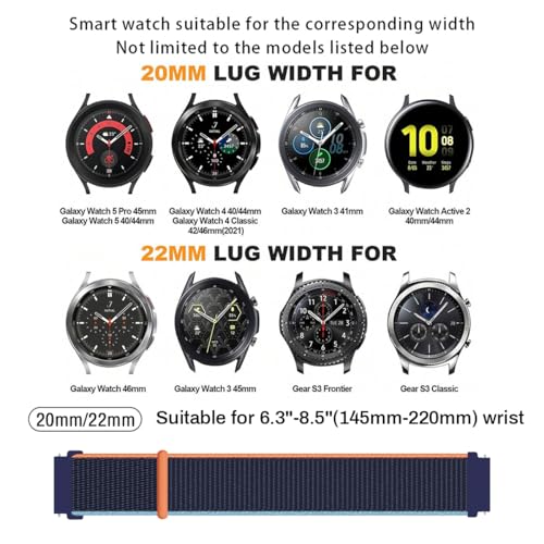 2 Pack de correas para reloj 22 mm ajustables trenzadas miniatura 2