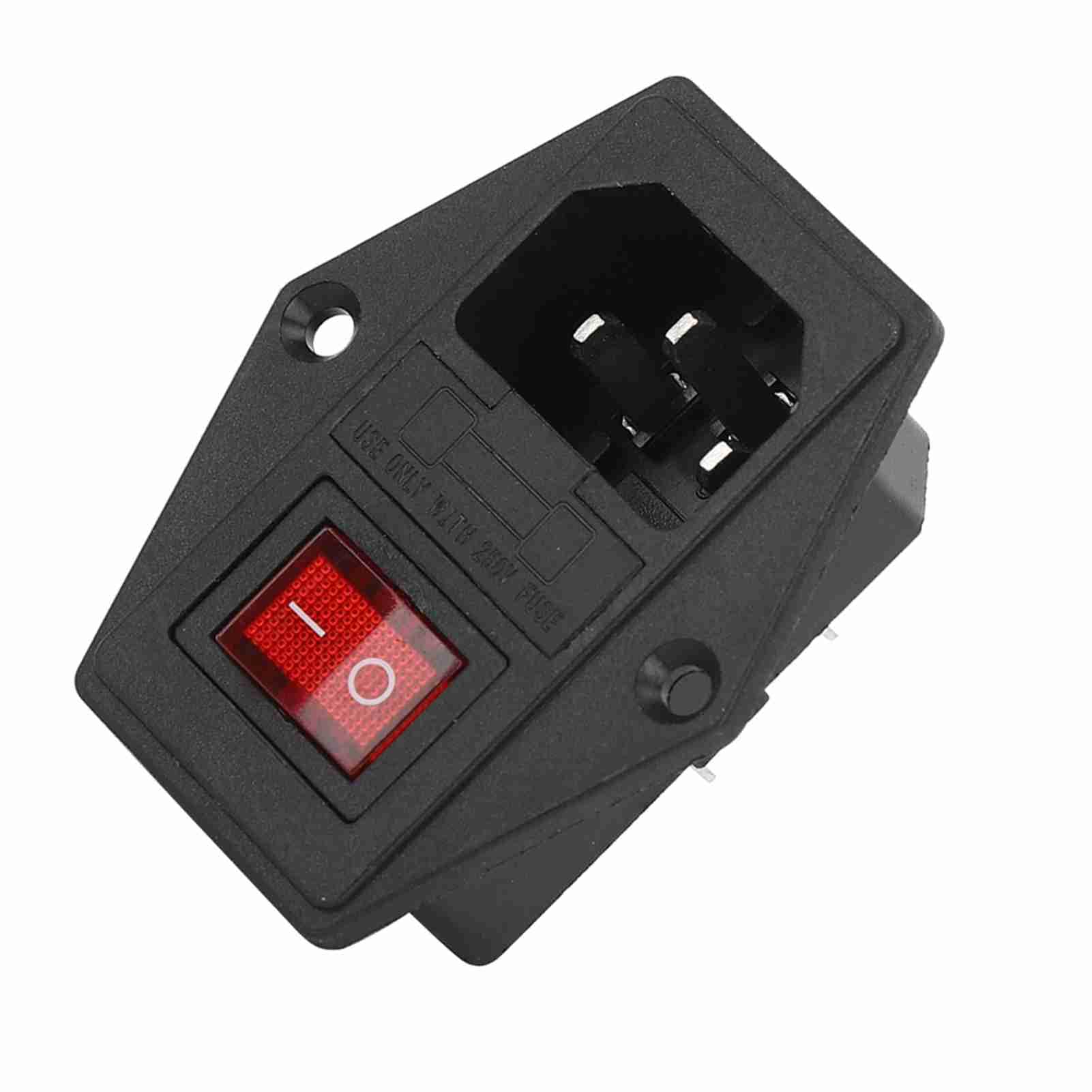 3-biegunowy przełącznik gniazdowy, wtyczka modułu wejściowego AC 16A 250V, wyłącznik bezpiecznikowy, mosiężny przełącznik kołyskowy, gniazdo wtykowe IEC320 C14 z wyłącznikiem (3 PAKIETY)