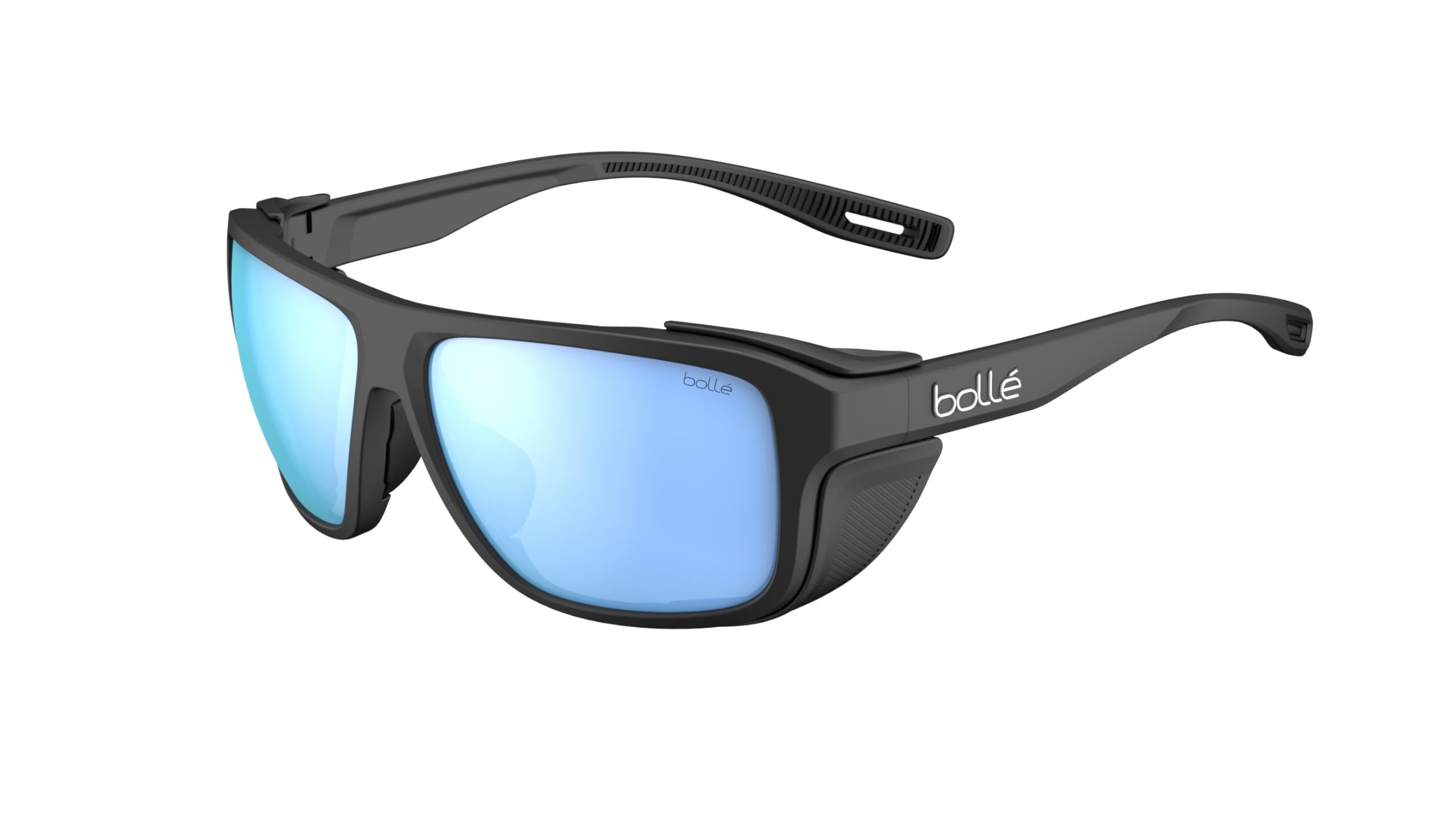 Bollé PATHFINDER Black Matte - Sky Blue Polarized - Sonnenbrillen - Größe M - Erwachsener