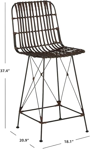 Miniatura 7 de Safavieh Minerva - Taburete para mostrador, color blanco