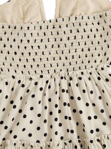 Image of Floerns Women's Floral Sleeveless Halter Dress Milkmaid Flare Hem Boho Mini Dress
