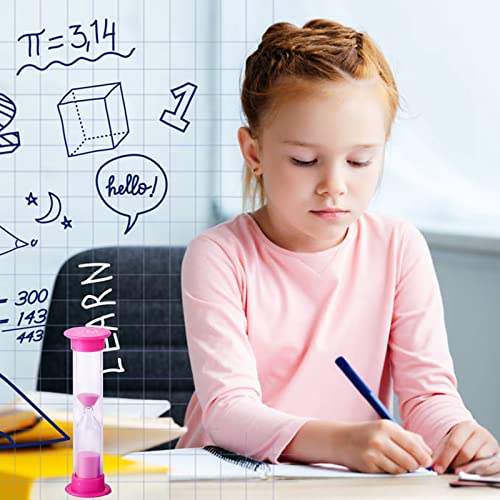 Sand Timer, 6 Pcs Colorful Hourglass Timer 30Sec / 1Min / 2Mins / 3Mins / 5Mins / 10Mins Sand Clock Timers, Sandglass For Kids Classroom Kitchen Home Office Decoration Red #TOP4