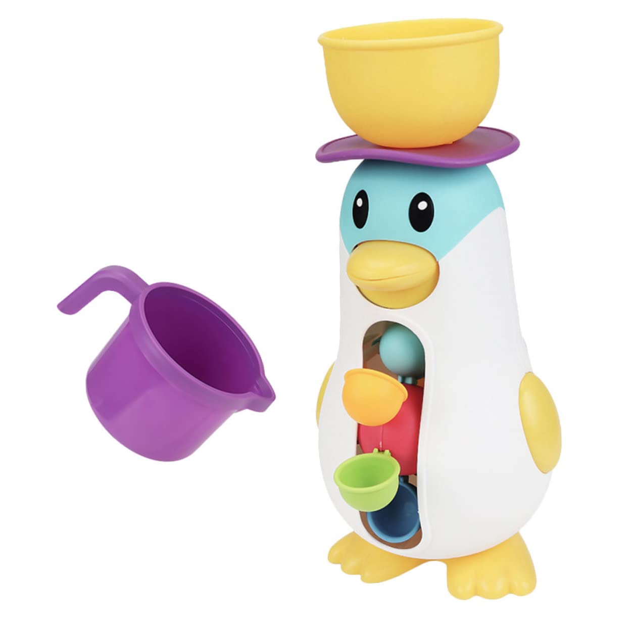VICASKY Penguin Windmill Bath Toy for Toddlers