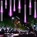 YSIM Meteor Shower Rain Lights,Ultra Bright Romantic Lights for Party, Wedding, Christmas, etc.11.8inch 8 Tubes(Purple)