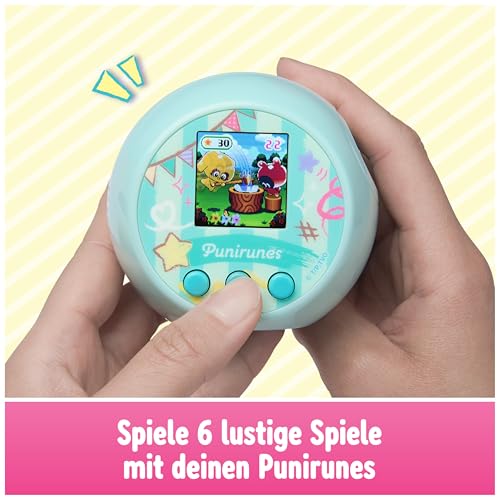 Punirunes - Interaktives digitales Spielzeug mit LED Display und 55 Charakteren, die auf Bewegung mit dem Finger im inneren der Box reagieren, ab 5 Jahren