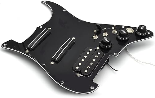 Miniatura 4 de Humbucker - Golpeador de guitarra eléctrica con cableado único cargado precableado SSH para guitarra SSH con control de placa de arañazos para