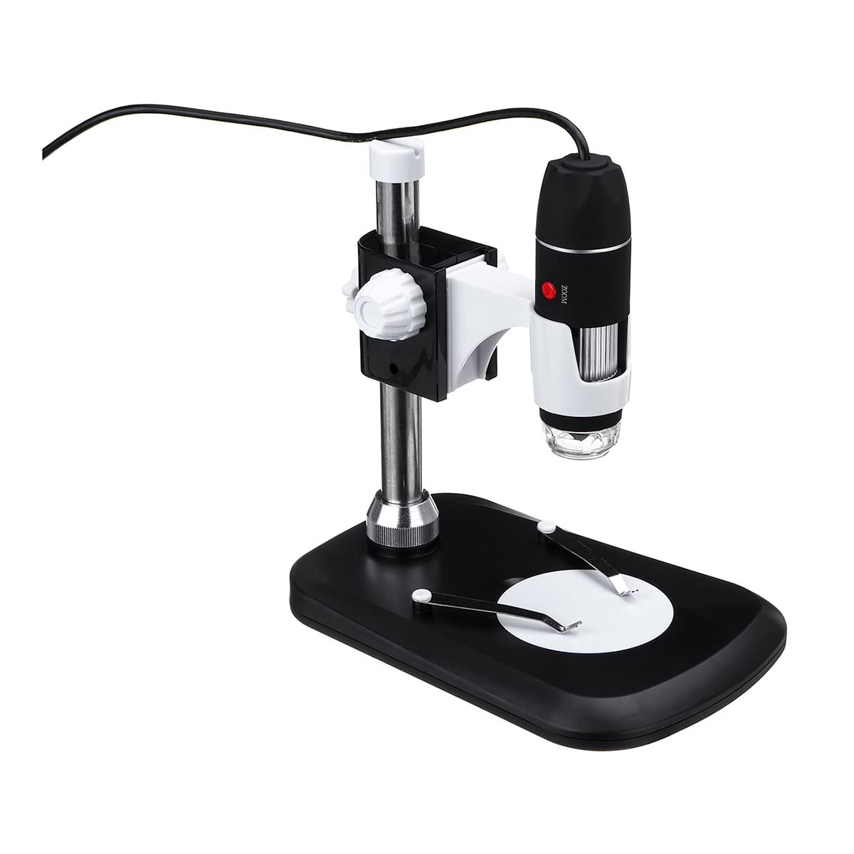 asdchZen Microscope Accessories Kit Slide Preparation Camer 1600X 2Mp Hd 8 Led Digital Microscope Type-C Magnifier Electronic Stereo Microscope Accessories