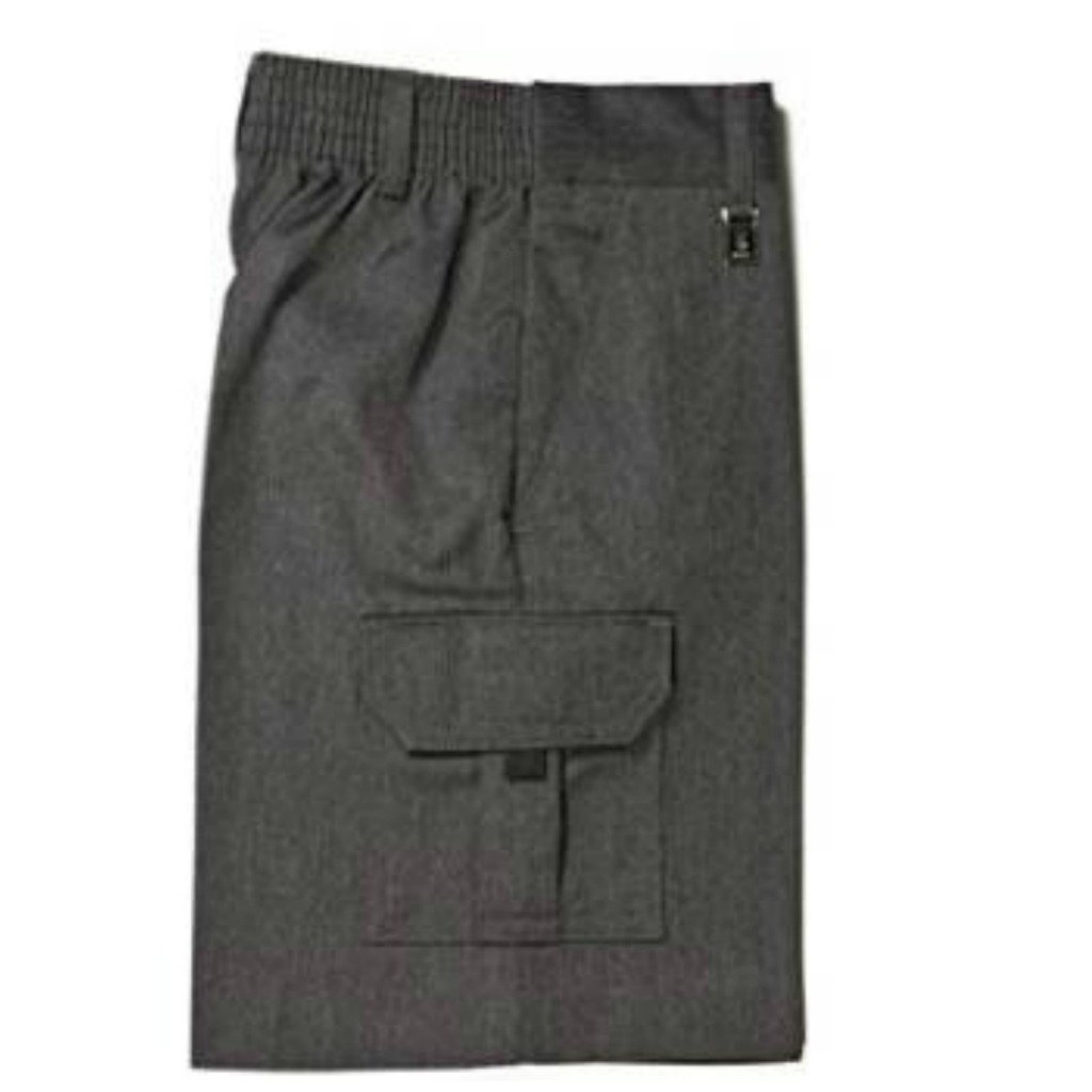 Zeco sold by Essential Wear Pantalones cortos largos para uniforme escolar, de 4 a 13 años, color gris marino